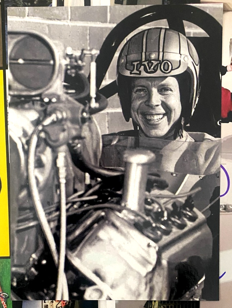 TV TOMMY IVO AA/FD SIGNED NHRA AHRA F/C T/F RARE VTG PHOTO