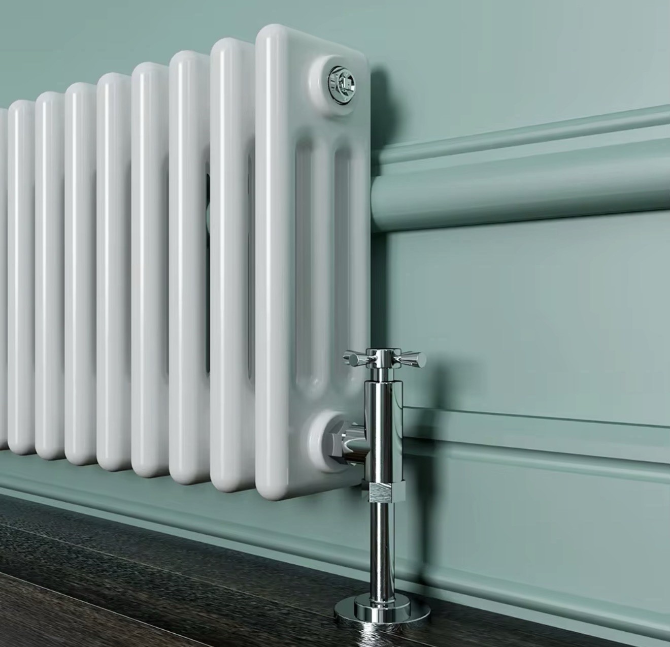 Traditional Wall Mount Radiator Heater Hot Water Hydronic Heating 5500 BTU