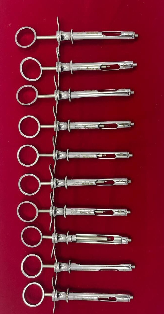 Lot of 30 PC Hu-Friedy CW Style Dental Anesthetic Aspirating 1.8ml Syringe SYRCW
