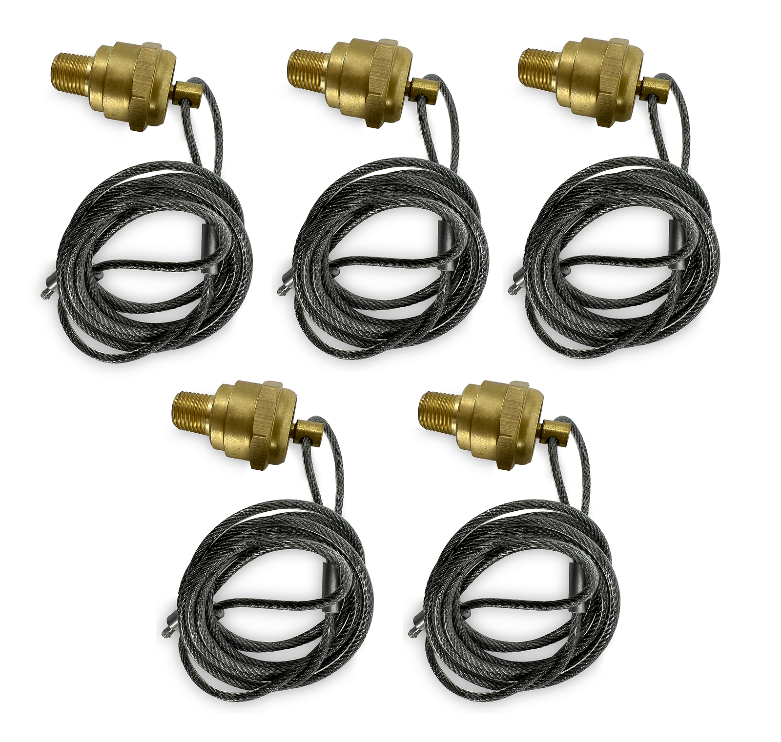 5 x Air Tank Drain Valve with 5 ft cable fits All Trucks Replaces Haldex 12105