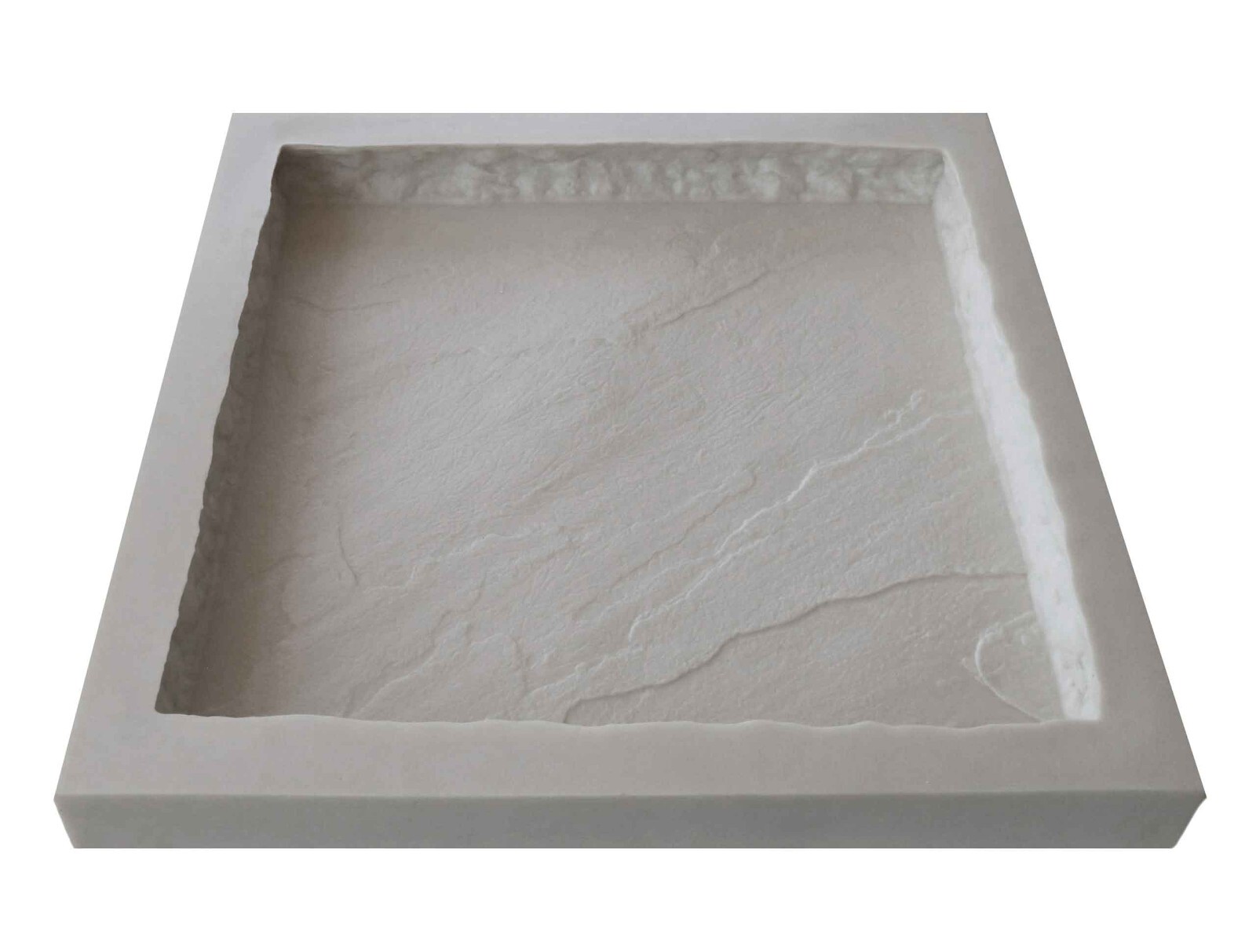 Slate Wall Cap, Column Cap, Hearthstone, Paver Mold, 24''L x 24''W x 2.5"D