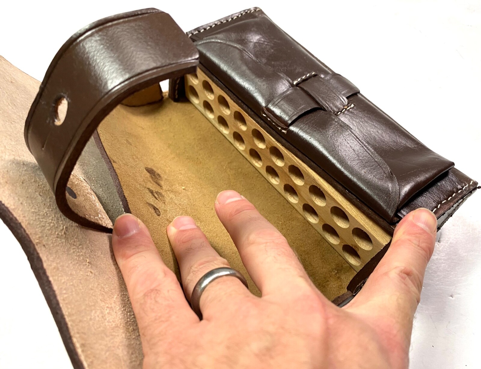 CIVIL WAR US UNION "US" CAVALRY SPENCER CARBINE RIFLE CARTRIDGE AMMO POUCH