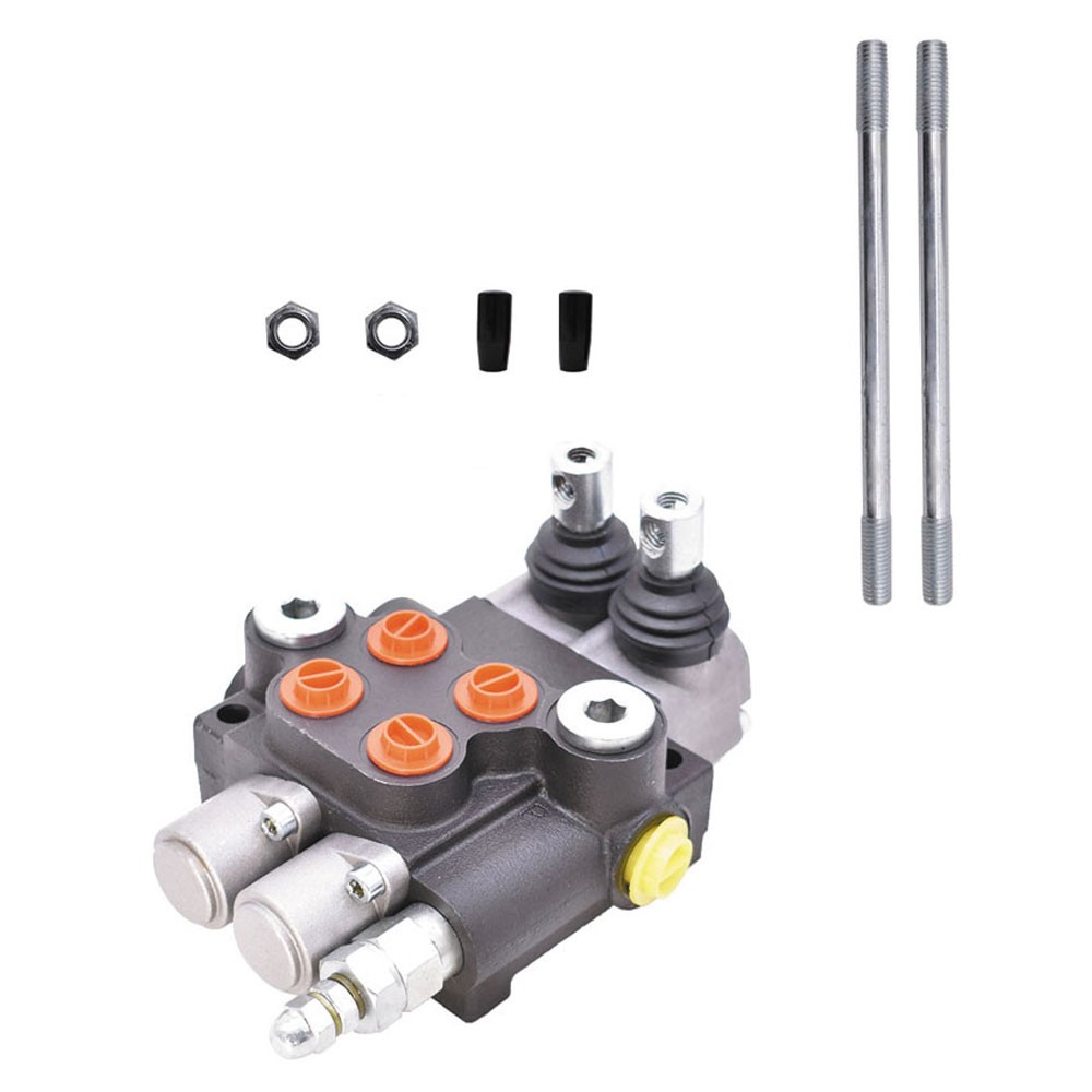 2 Spool 13 GPM SAE Ports 3600Psi Hydraulic Monoblock Control Valve Double Acting