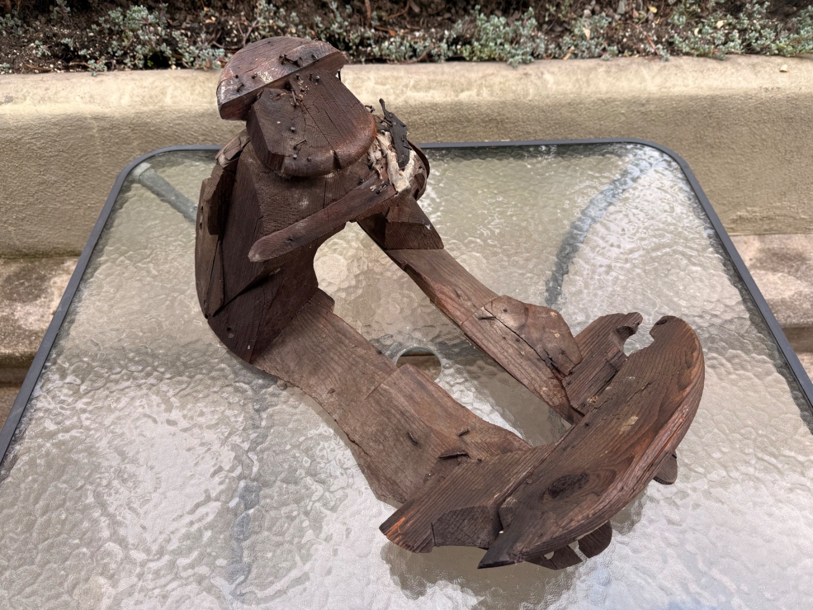 Old Antique Primitive Hand Carved Wooden Saddle Western Americana