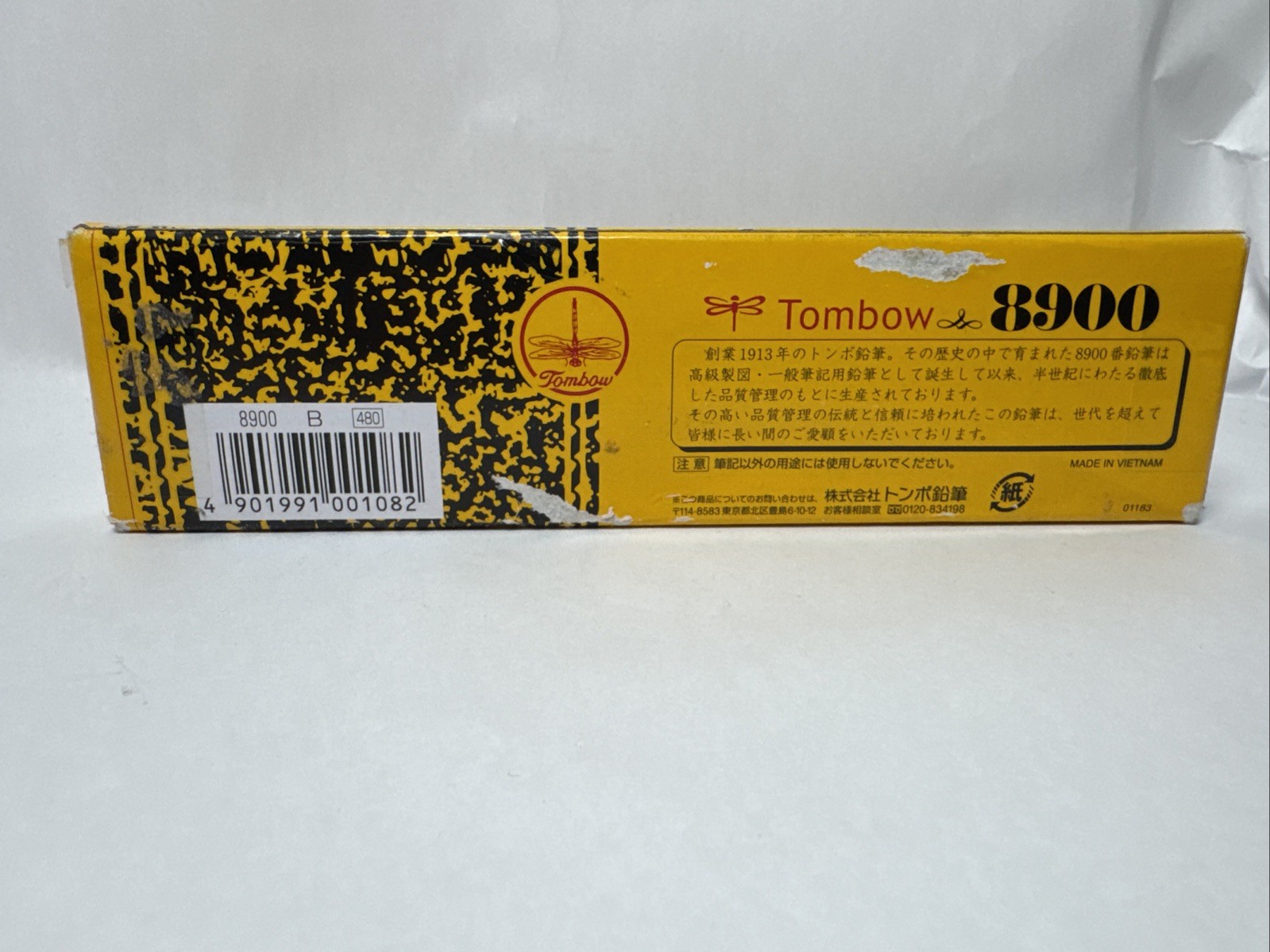 12 Tombow ‎‎8900 Series Drawing Pencils “B” Graphite Hexagonal Shaft - DMG Box