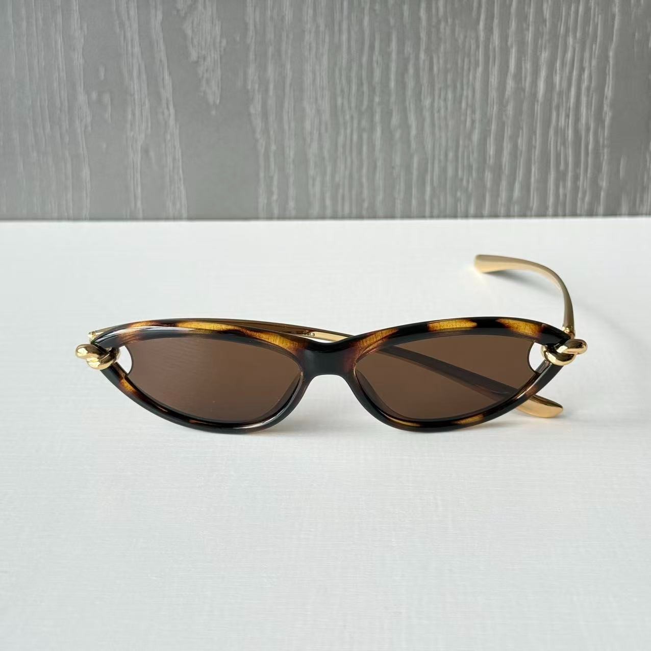 Bottega Veneta BV1390/S 002 Tortoise Gold Brown Sunglasses 56-15-145