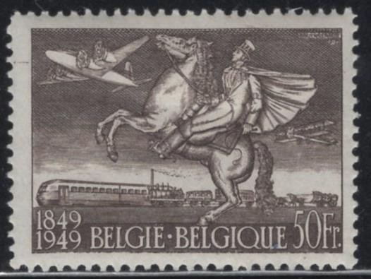 WC1_36109 BELGIUM. 1949 100th ANNIV. 1st BELGIAN STAMP air mail. Sc.C12. MLH