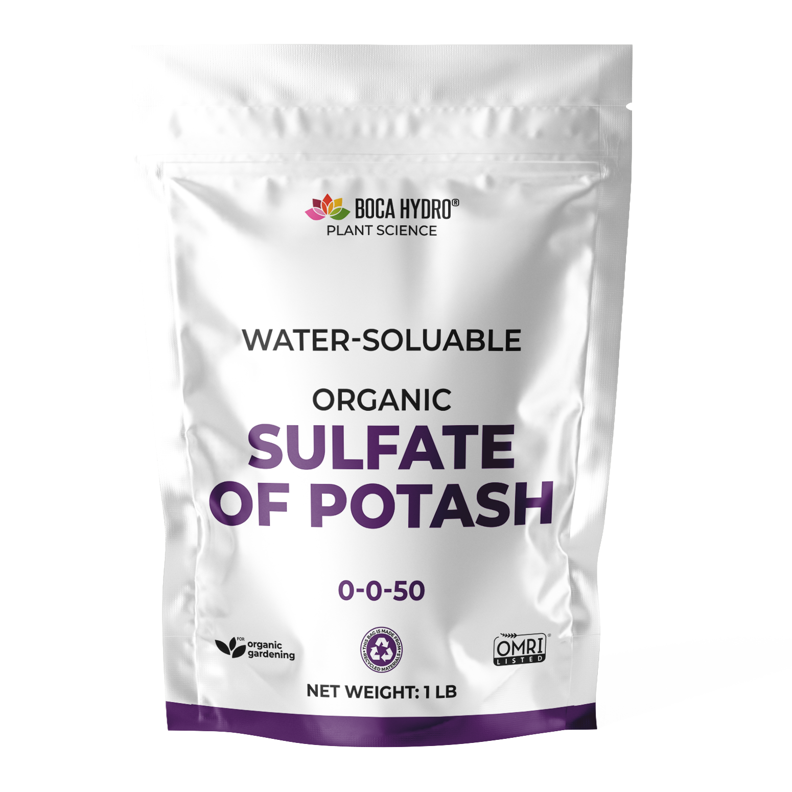 Boca Hydro Organic Sulfate of Potash Water Soluable Nutrient Fertilizer 0-0-50
