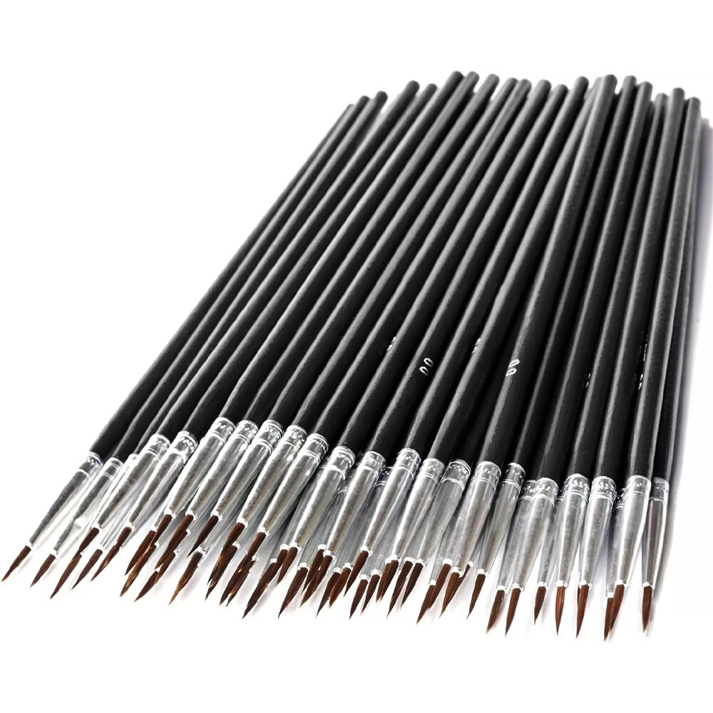100/200Very Small Paint Brushes Fine Tip for Nail Art Model Craft Painting Hobby