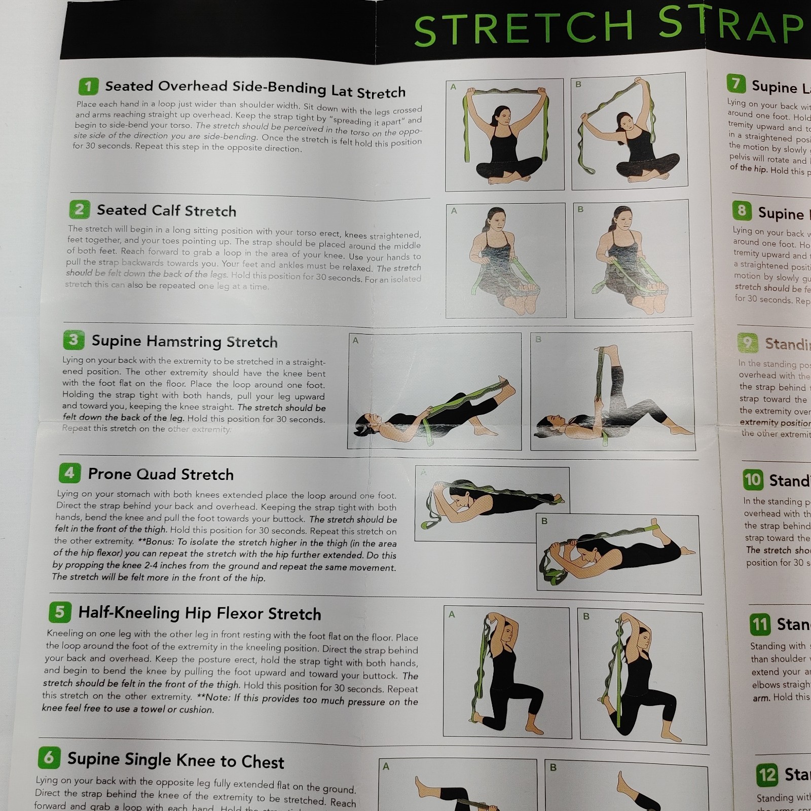 Stretching Strap Yoga Strap Physical Therapy, 10 Loop Yoga Strap for Stretching