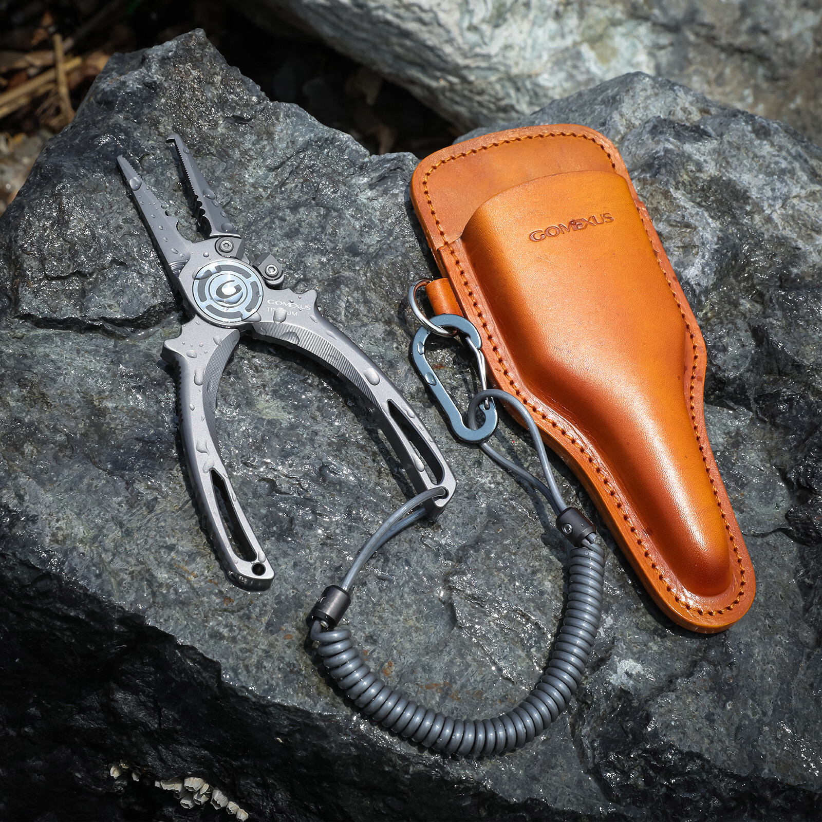 Gomexus Titanium Fishing Plier 7 for Inshore Fishing Swimbait Fishing Never Rust