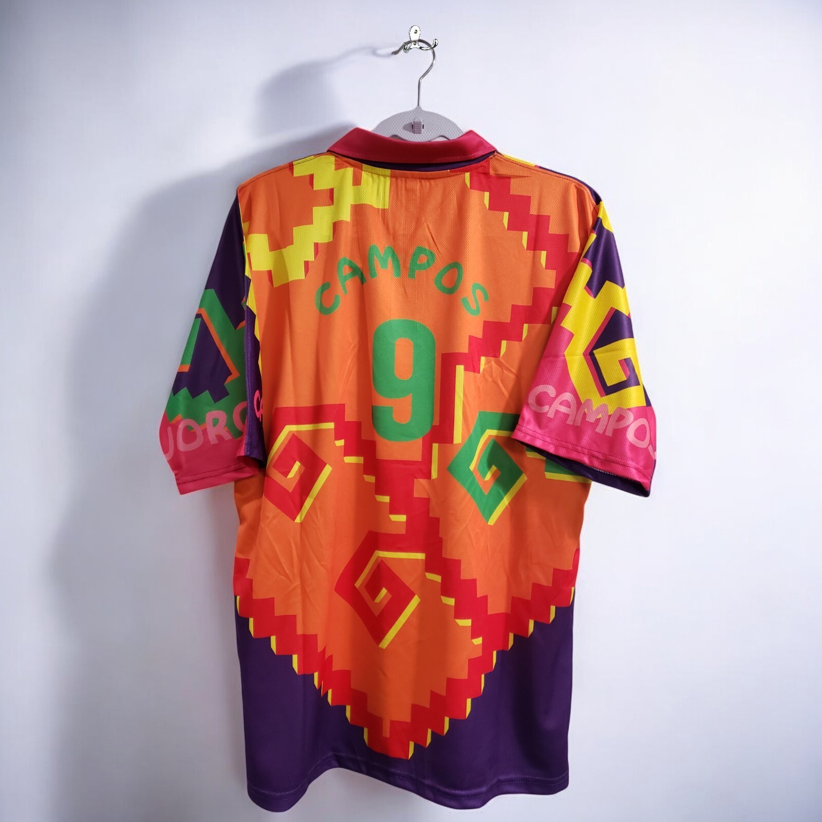 Jorge Campos # 9 Multicolor ORANGE/PINK/PURPLE NIKE RETRO - XXL