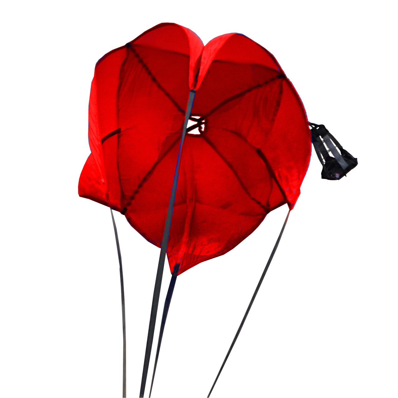 DRAG PARACHUTE SPRING LOADED RED DRAG CHUTE RJS RACING PRO SPRING PARACHUTE