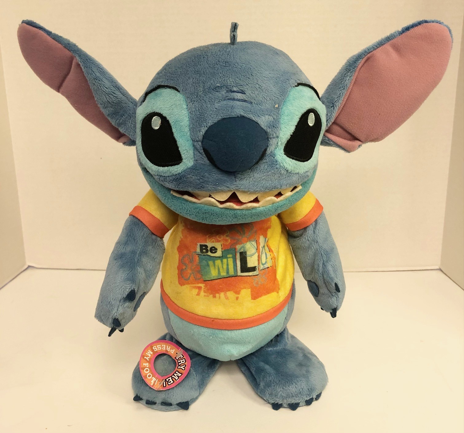 Disney DANCE & GROOVE STITCH Animated Talking Plush Just Play Blue Alien K6