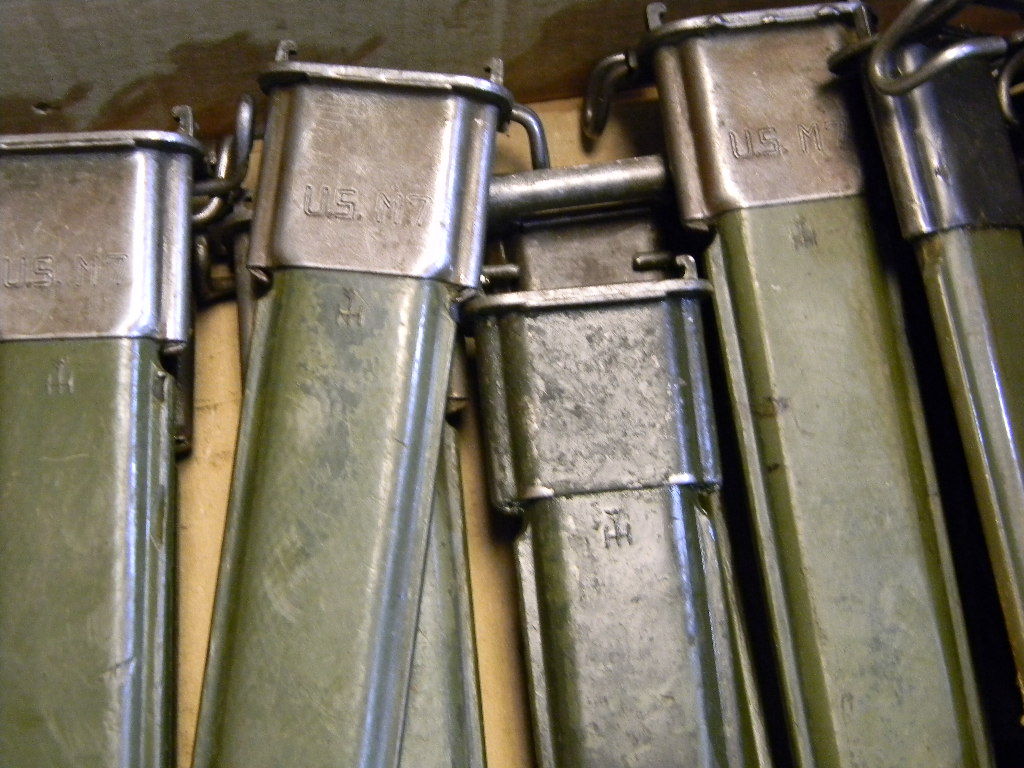 SUPER DEAL! GARAND SCABBARD USM7 VARIOUS MARKING VERY POOR CONDITION SOLD AS IS.