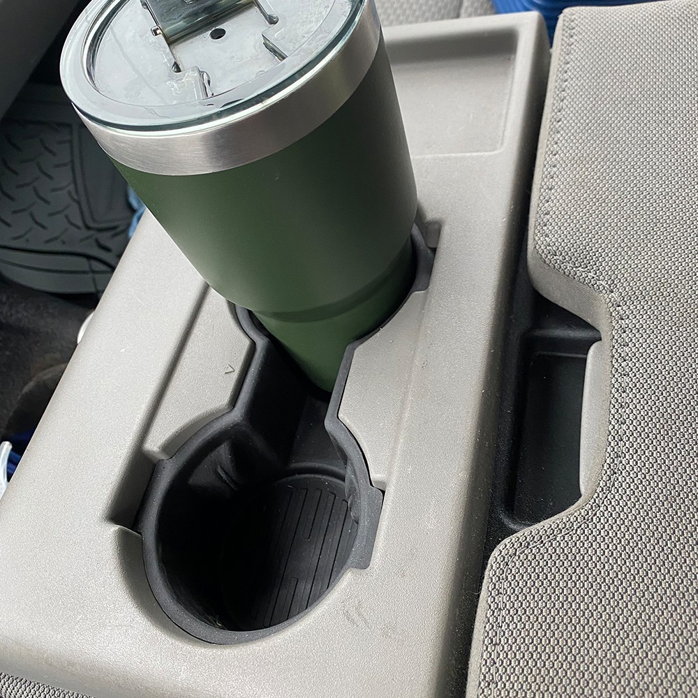 NEW FOR 2015-2017 Ford Front F-150 Seat Dual Cup Holder Rubber Insert