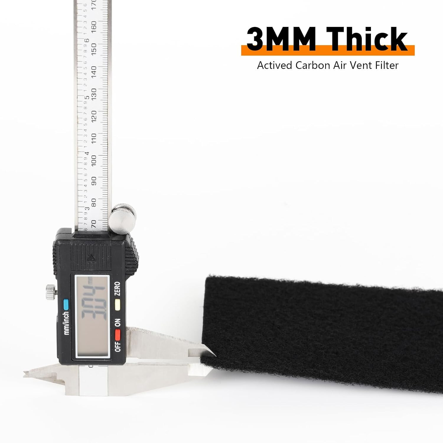 4"X 12"Inch high quality Black Air Carbon Filter Virgin Charcoal for Inline Fan