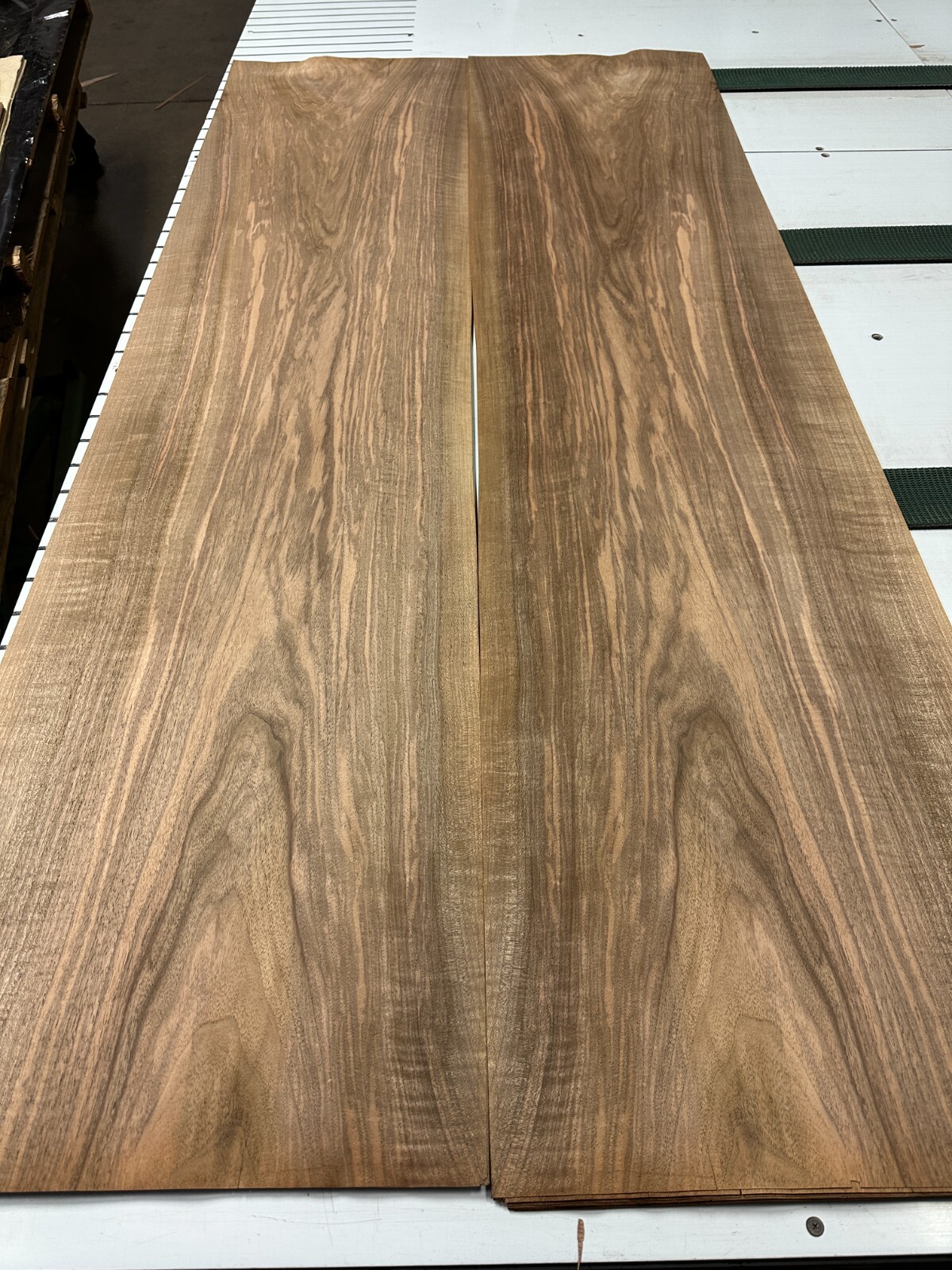 WIDE European Walnut Raw Wood Veneer 2 sheets 82'' x 20'' 331EE