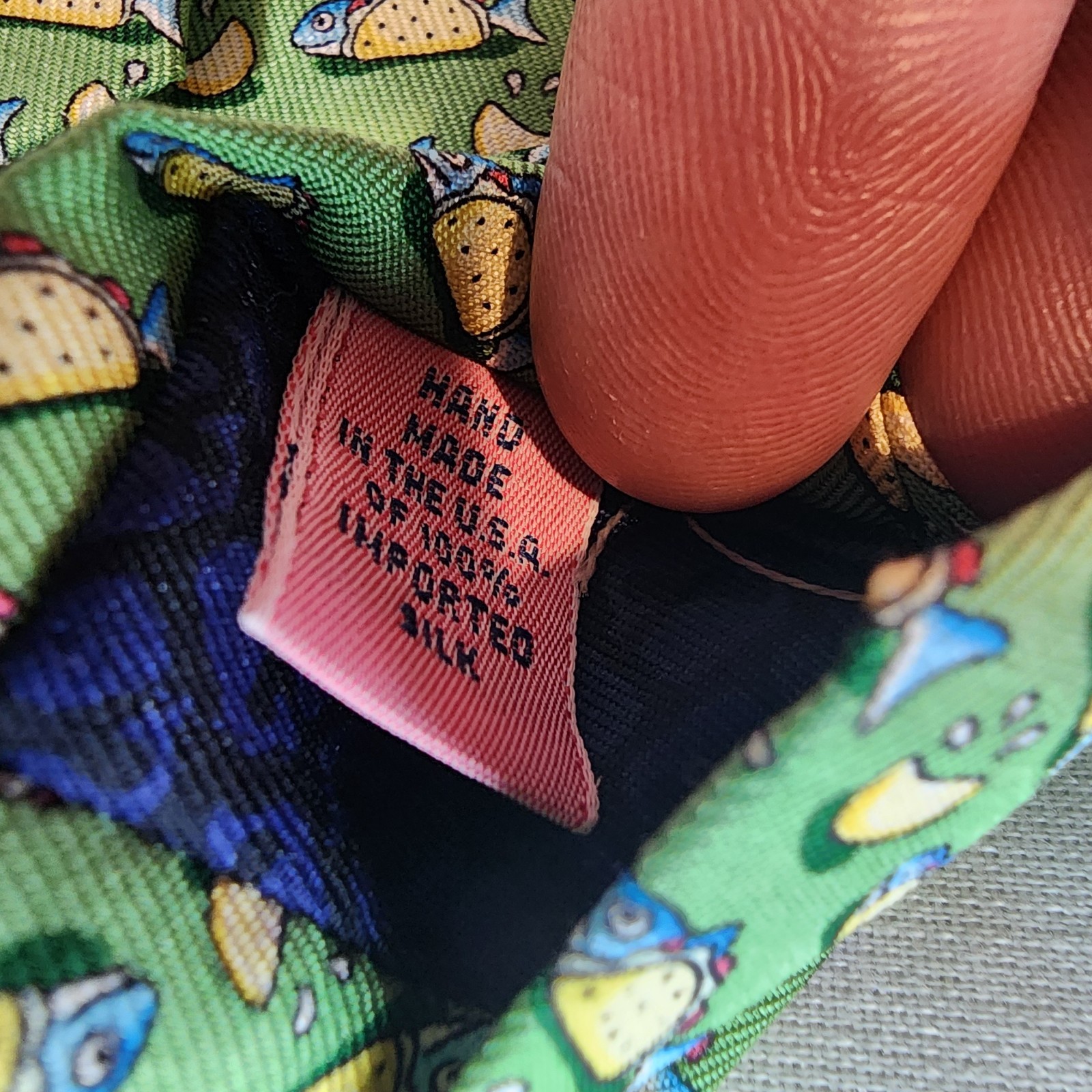 Vineyard Vines, Shep & Ian, Boy's Silk Necktie, Green, Fish Tacos, USA, Nice!