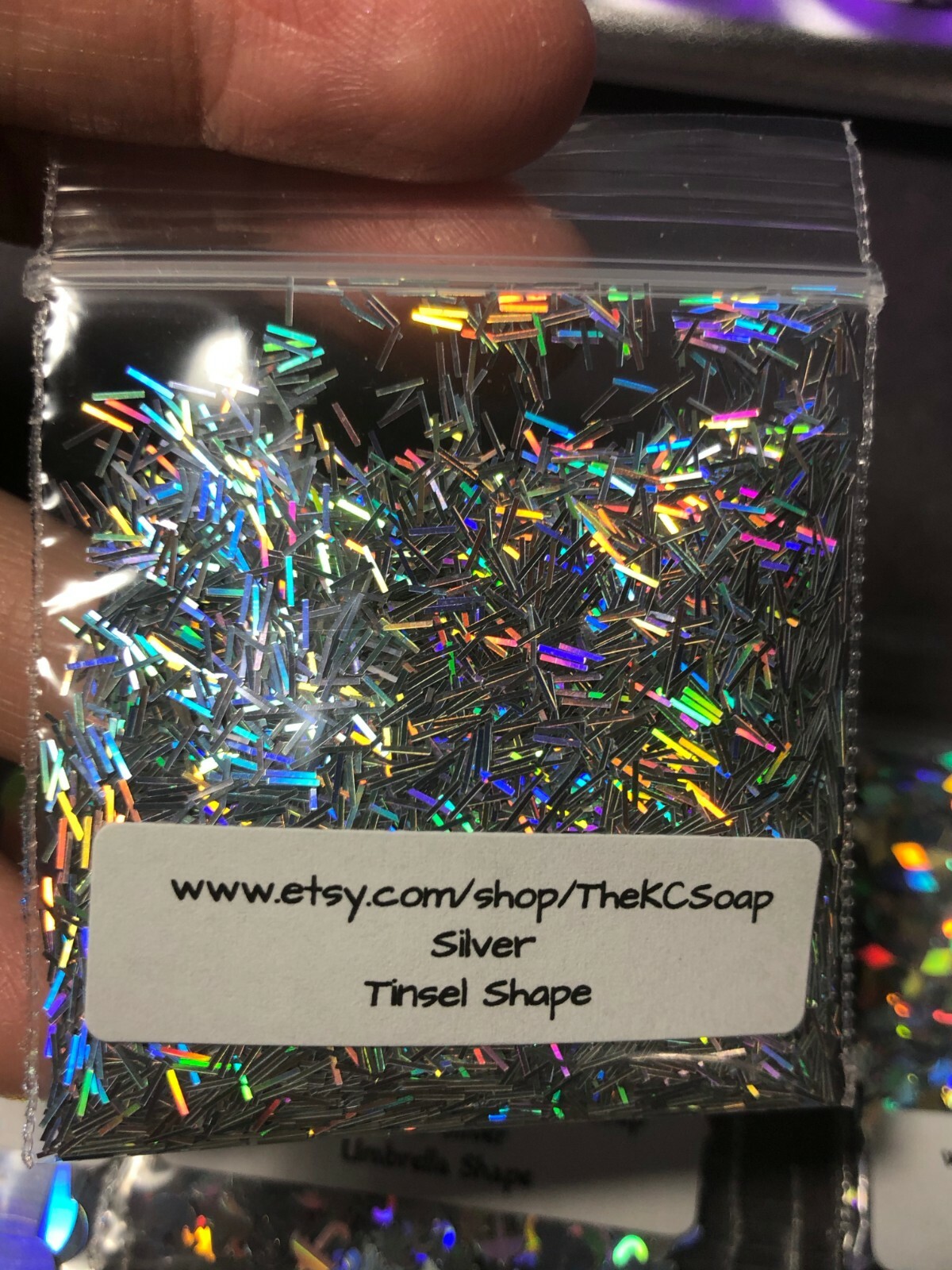 Solvent Resistant Holo Shape Glitter You Choose Color Nail Art Acrylic Gel Body