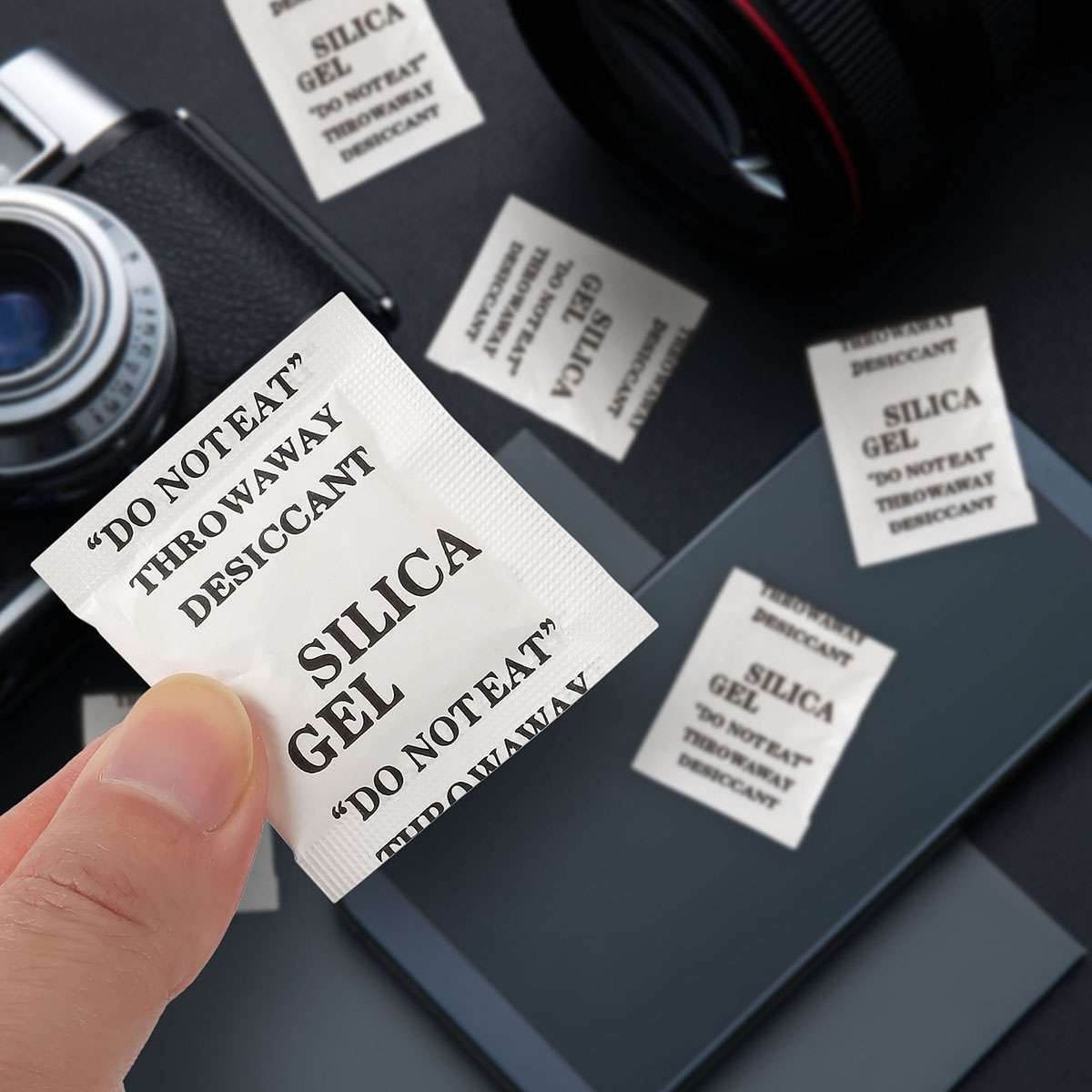 60/100 Packets Grams Silica Gel Desiccant Pack Moisture Absorber Reusable Safe