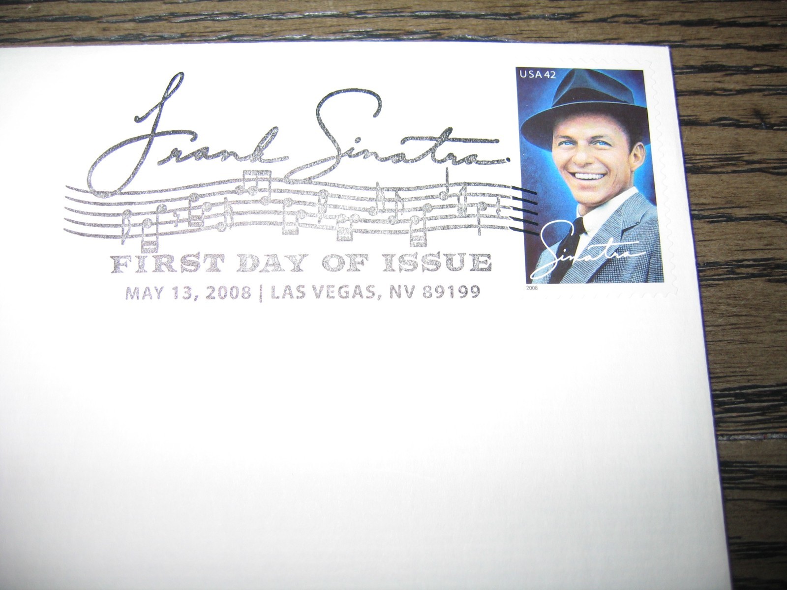 2008 Frank Sinatra Ol Blue Eyes Golden Cover Stamp Replica