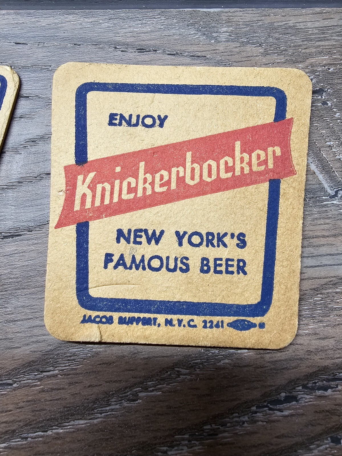 Vintage Knickerbocker Have KNICK Beer Coaster Set Of 2