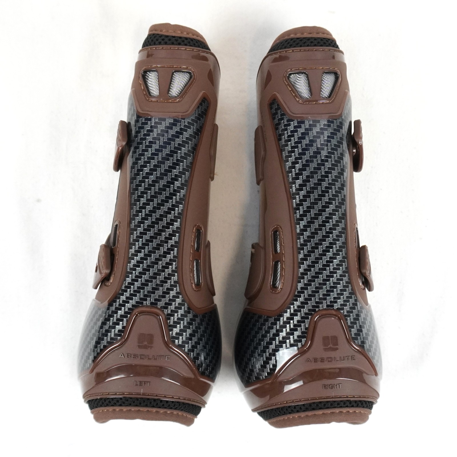 Veredus Carbon Gel Absolute by Ehning Front Tendon Horse Boots In Brown Size M