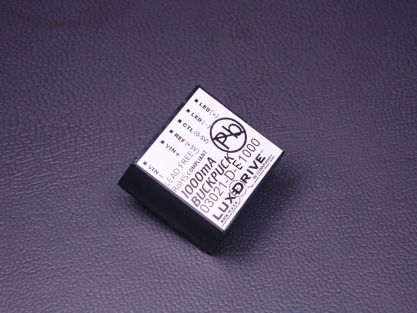 3021-D-E-1000 LEDdynamics LUXdrive Buckpuck 1000mA 7-32VDC SIP-7 LED Driver NOS