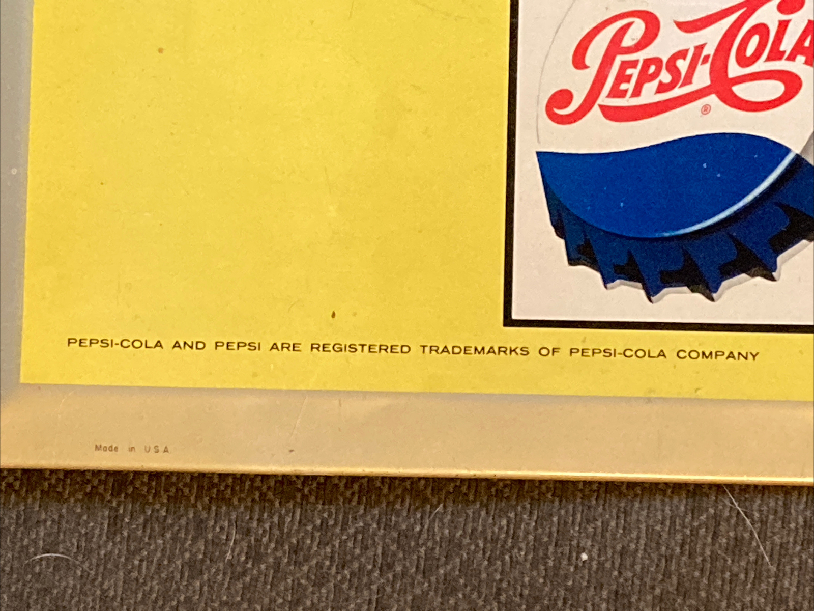 Pepsi - Original 1960’s Metal Sign
