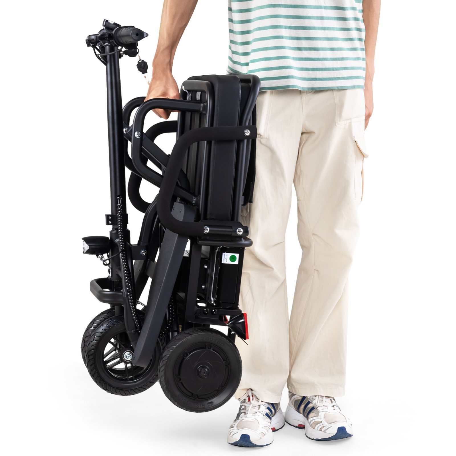 Lightweight Mobility Scooter, Cruise control, 300 W 20 Miles Range, Turn Light