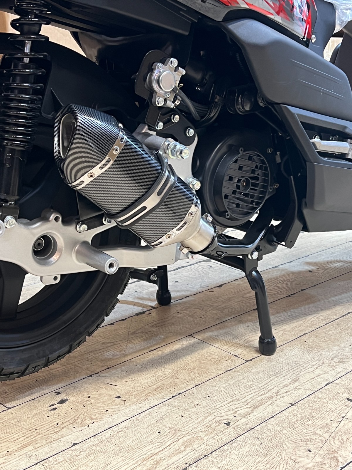 High Performance Exhaust Muffler Kit For GY6 150cc 200cc Moped Motorcycle ATVS