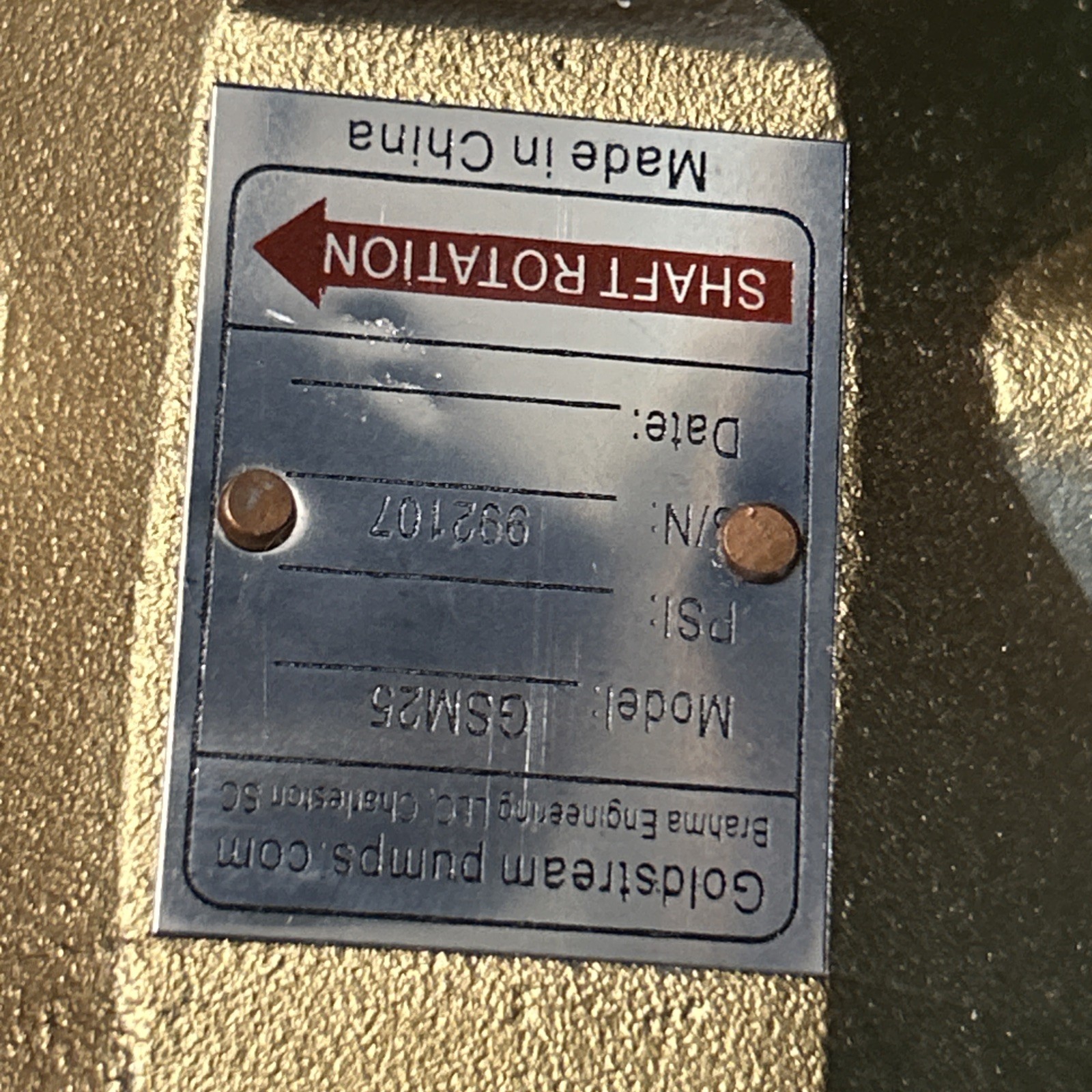 Portable Oil Transfer Gear Pump 12gpm 12VDCIn stock SKU W2072