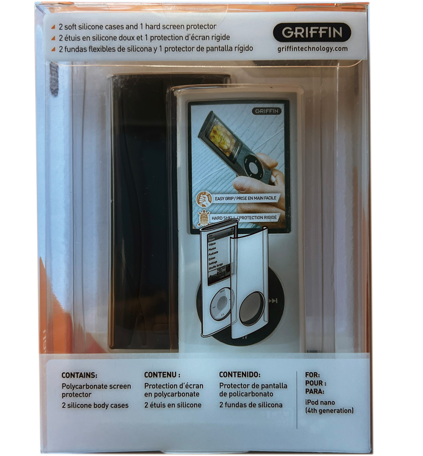 Protective Cover CLEAR HARD SHELL Tough Case for 4th GEN iPod Nano 4G 8GB 16GB