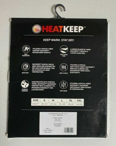 NEW Men's HeatKeep Midweight Base Layer Pants BLACK MSRP: $30 Free Shipping