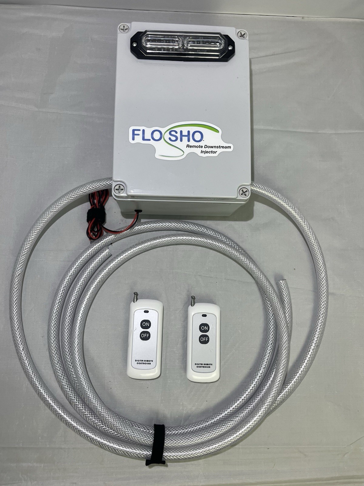 FloSho Long-Range Remote Downstream Injector System Chem/Rinse Switch Controller