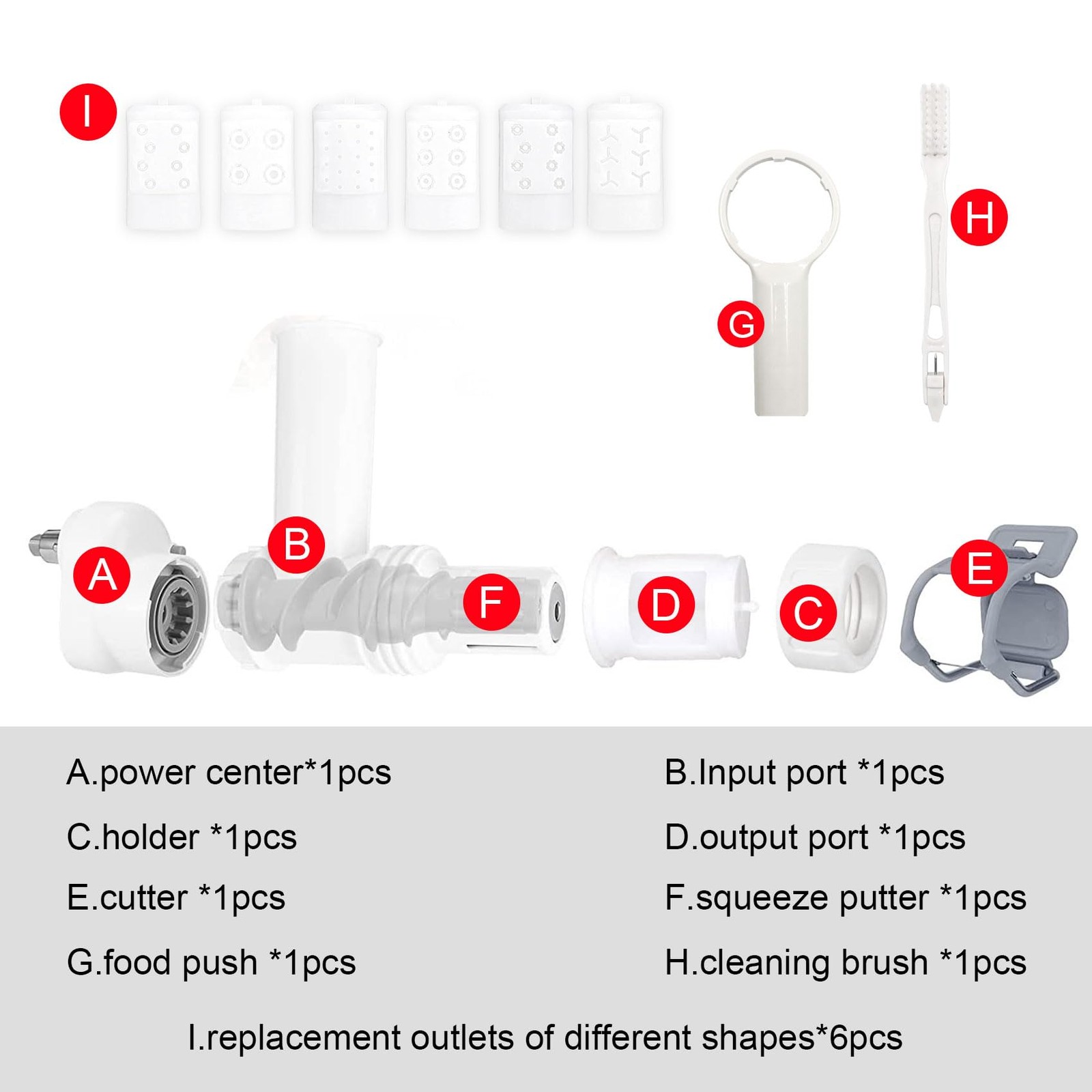 Pasta Maker Attachment for Kitchen aid Stand Mixers with 6 Interchangeable Di...