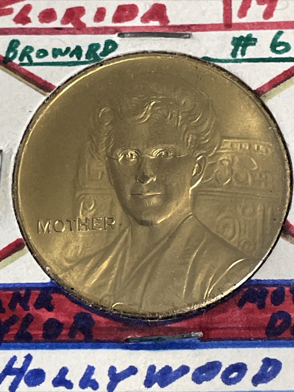 Vintage “Mother” Jane Taylor Token Hollywood Florida