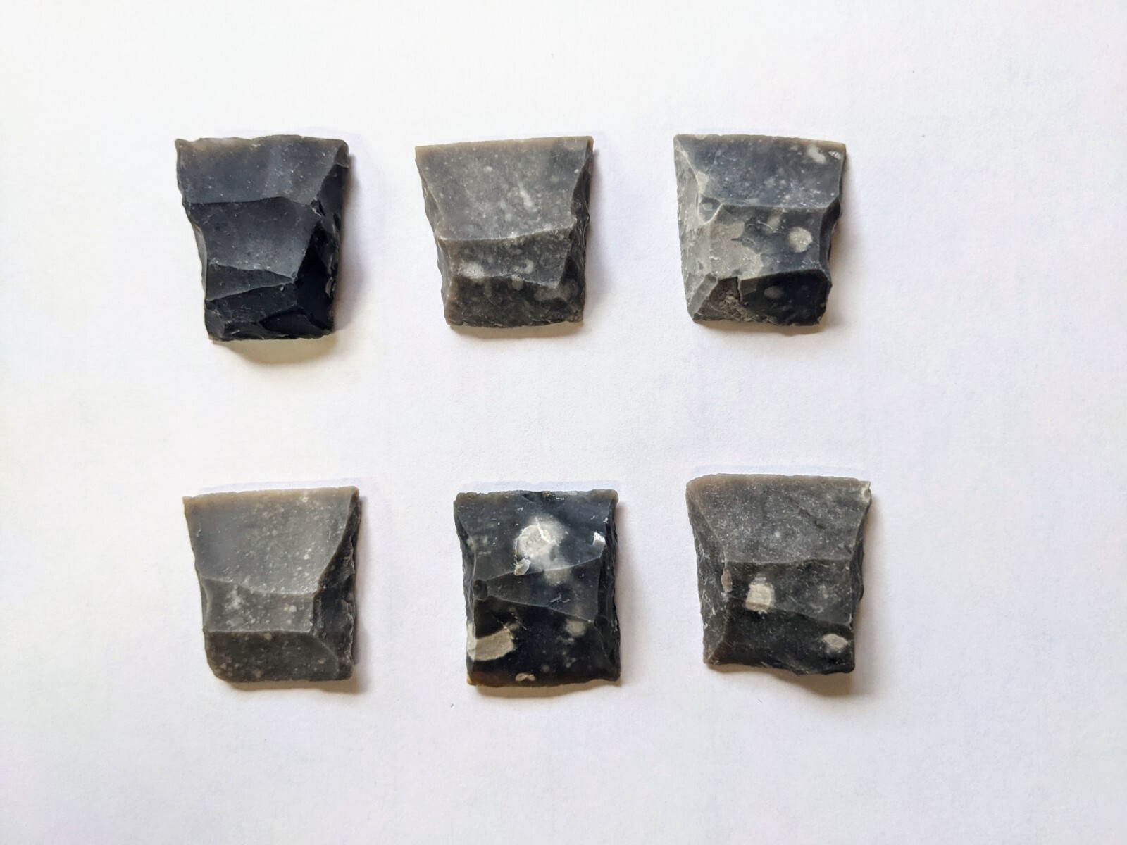 Musket Flints, Gun Flints Muzzeloading ,  6 Piece Set 3/4 inch