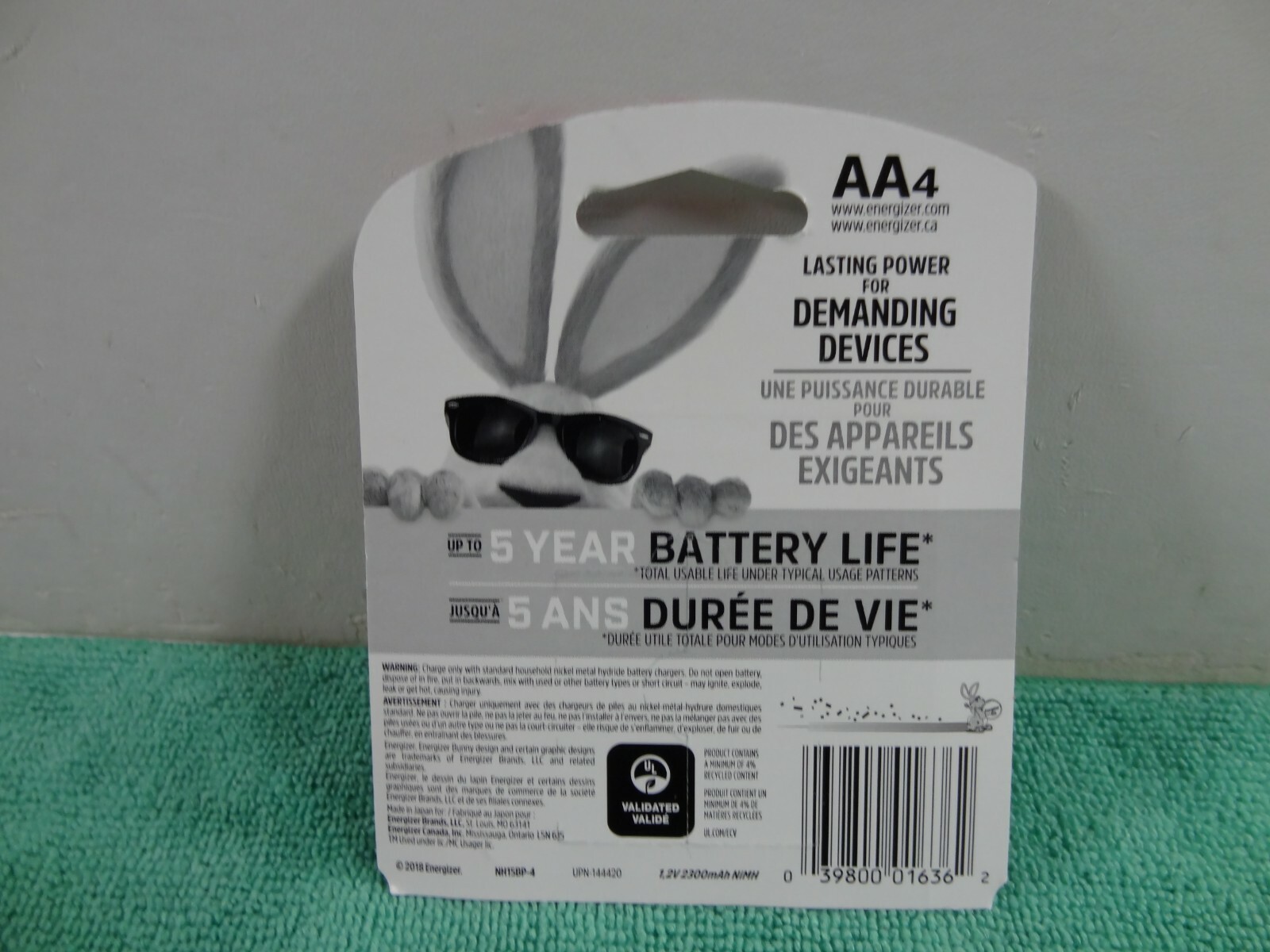 Energizer Recharge Power Plus AA Rechargeable Batteries 2300mAh - 4 Battery Pack