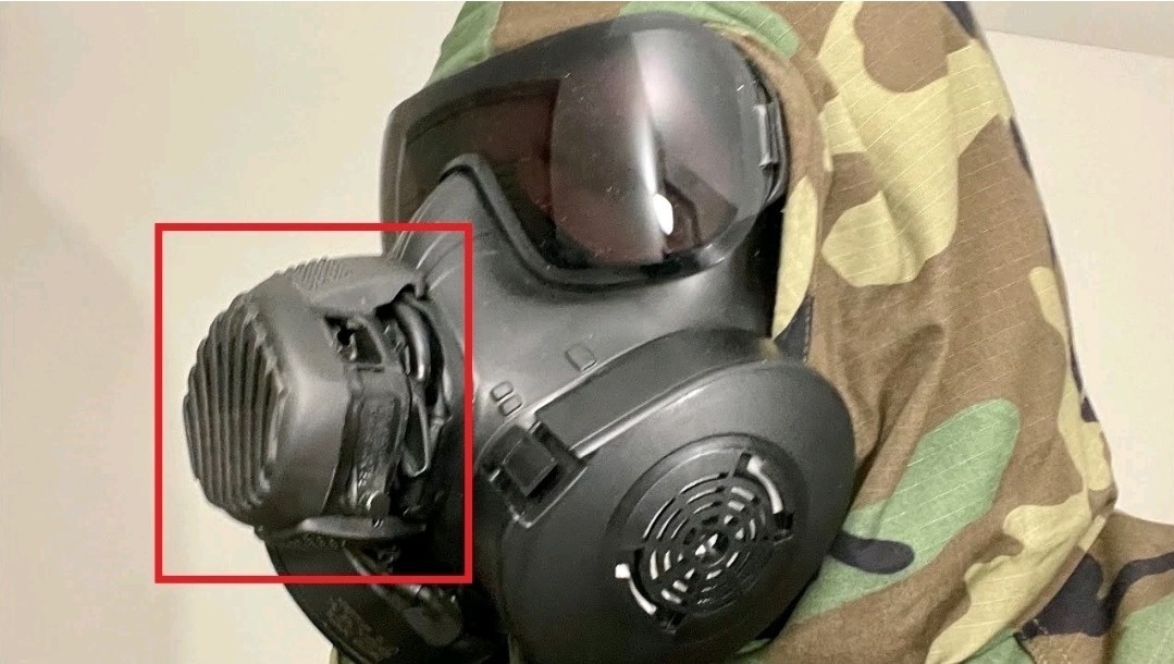 AVON M50/51 GAS MASK VOICE PROJECTOR AMPLIFIER SPEAKER 71009/2 VPU UNIT COMMO