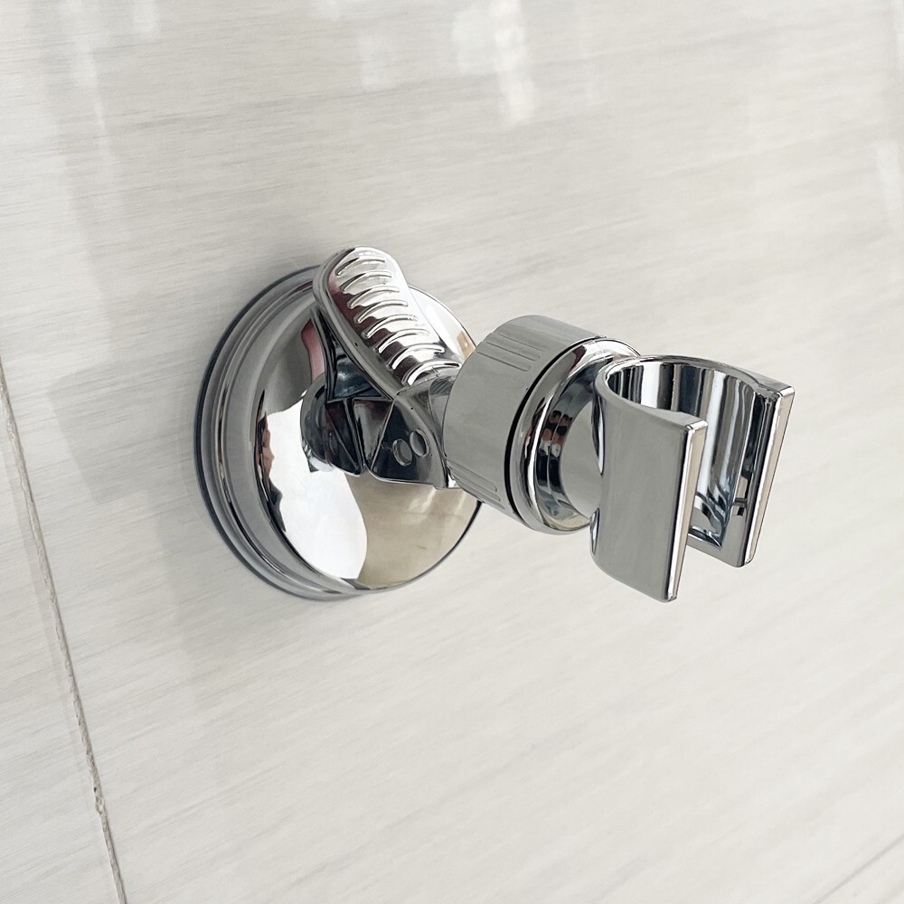 Adjustable Shower Head Holder Suction Cup Handheld Wall Mount Bathroom Bracket