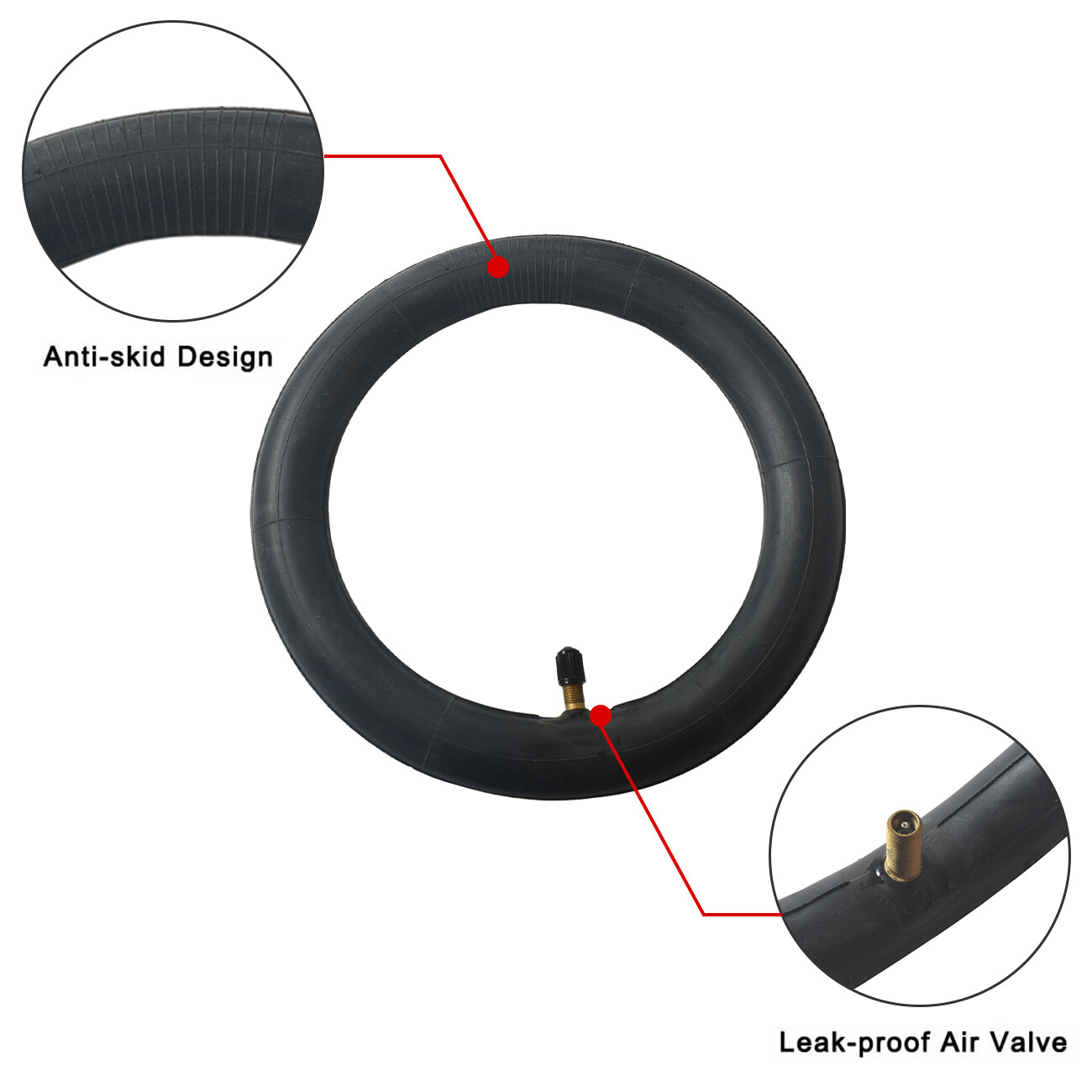 2pcs Inner 50/75-6.1 Tube for GOTRAX GXL Electric Scooter 8.5 Tire Replacement
