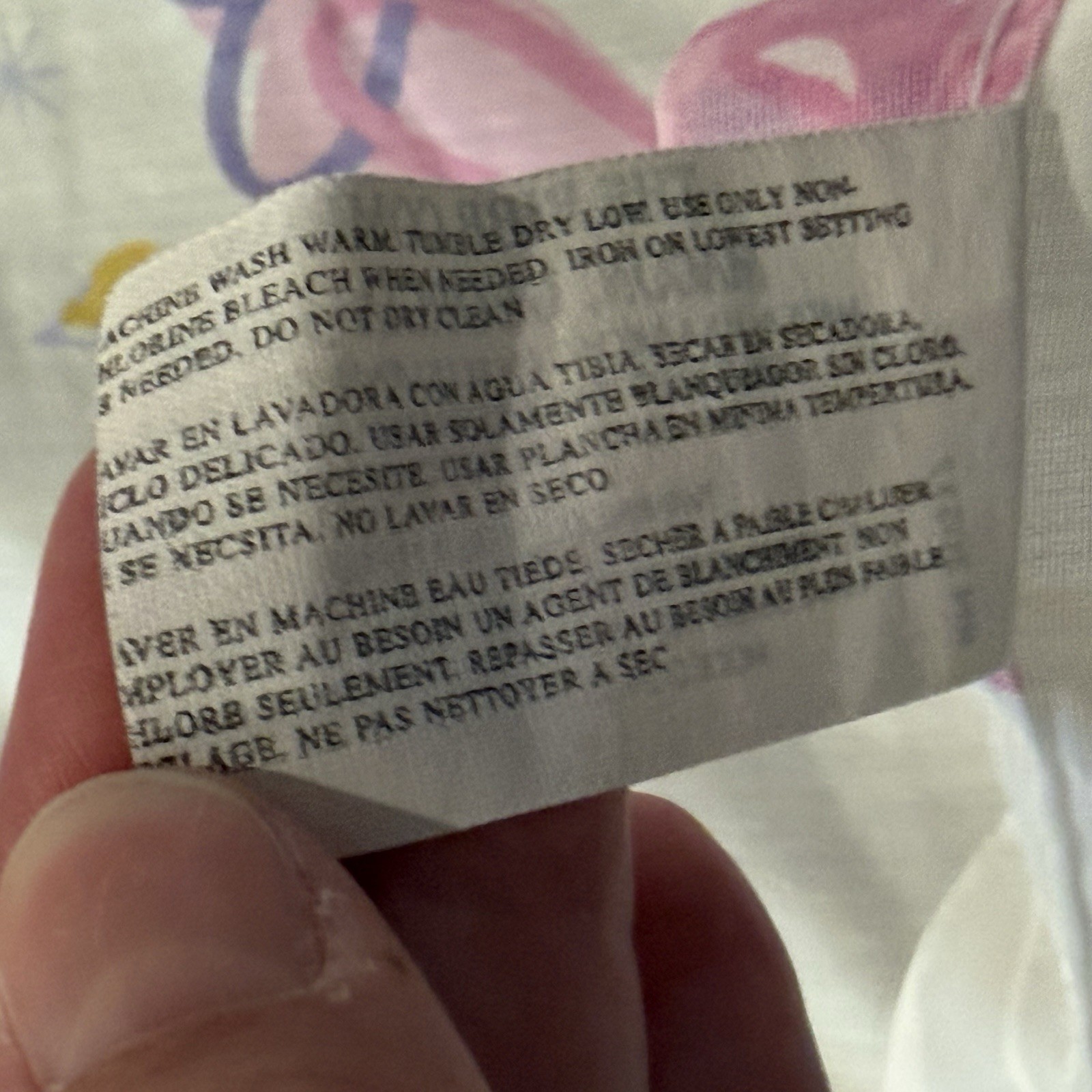 Vintage Bibb Company Barbie Twin Size Flat Top Sheet 1995 Ballerina Pink Bows