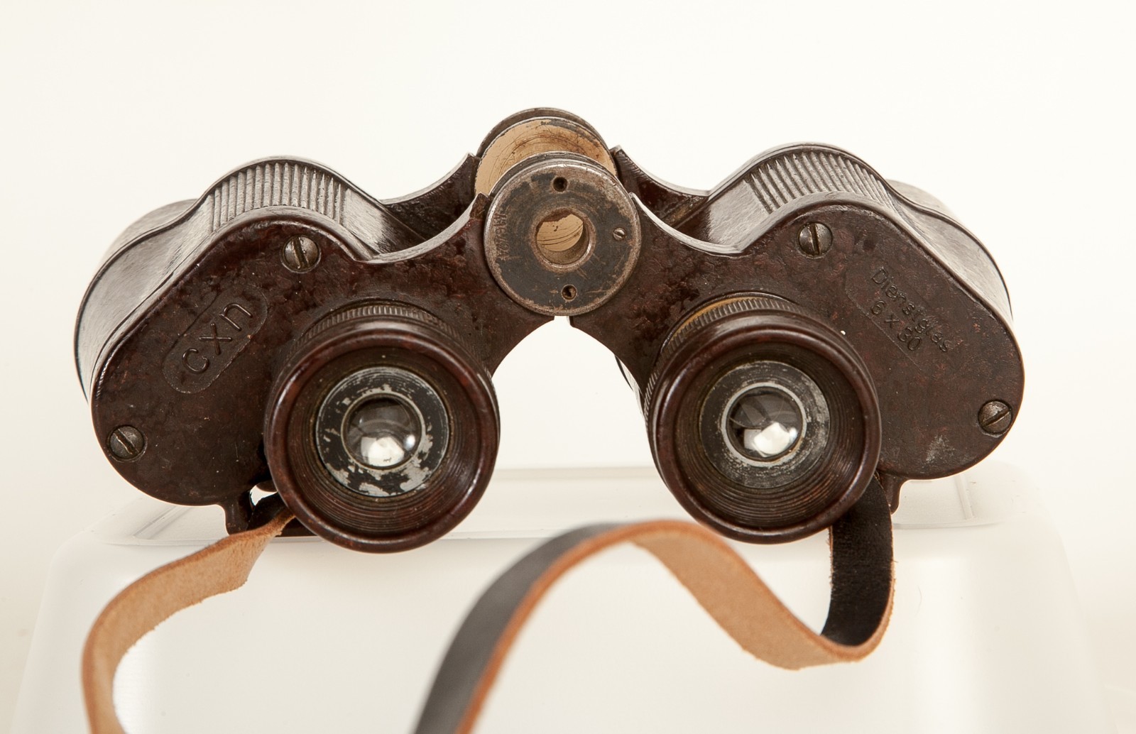 WWII German Binoculars CXN BAKELITE 6x30 Dienstglas SUPER RARE READ DESCRIPTION!