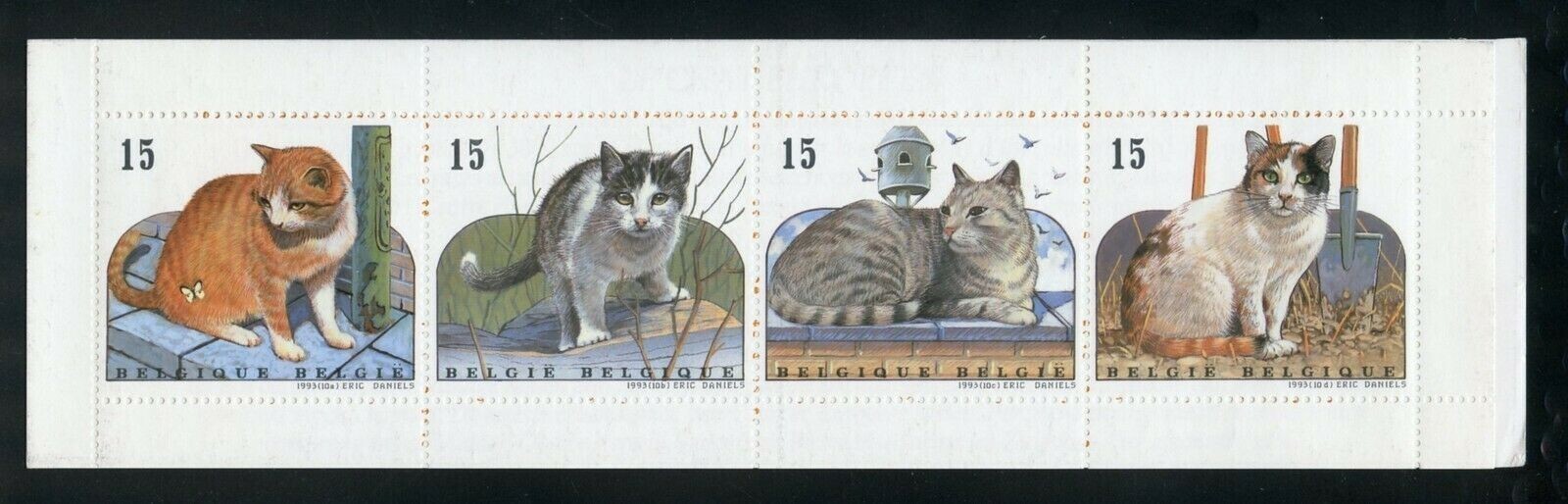 BELGIUM - 1993 Cats complete booklet #1506a - VF MNH