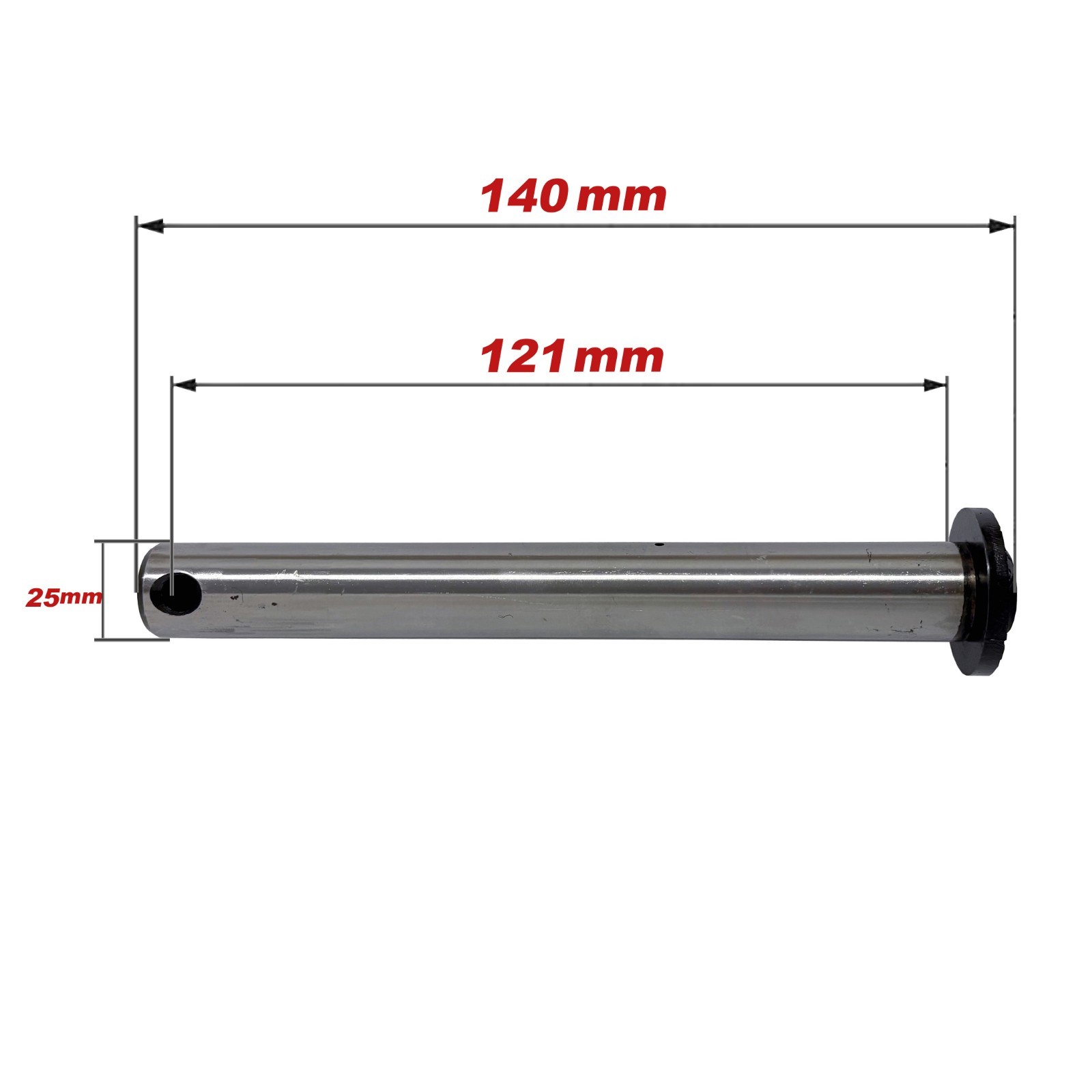 Excavator Bucket Attachment Pin 25mm For Case, Case IH, John Deere, Kubota 40CR