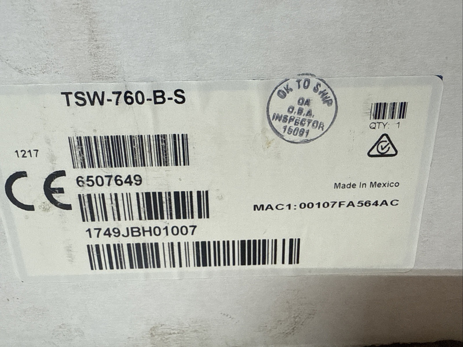 Crestron TSW-760-B-STouch Screen