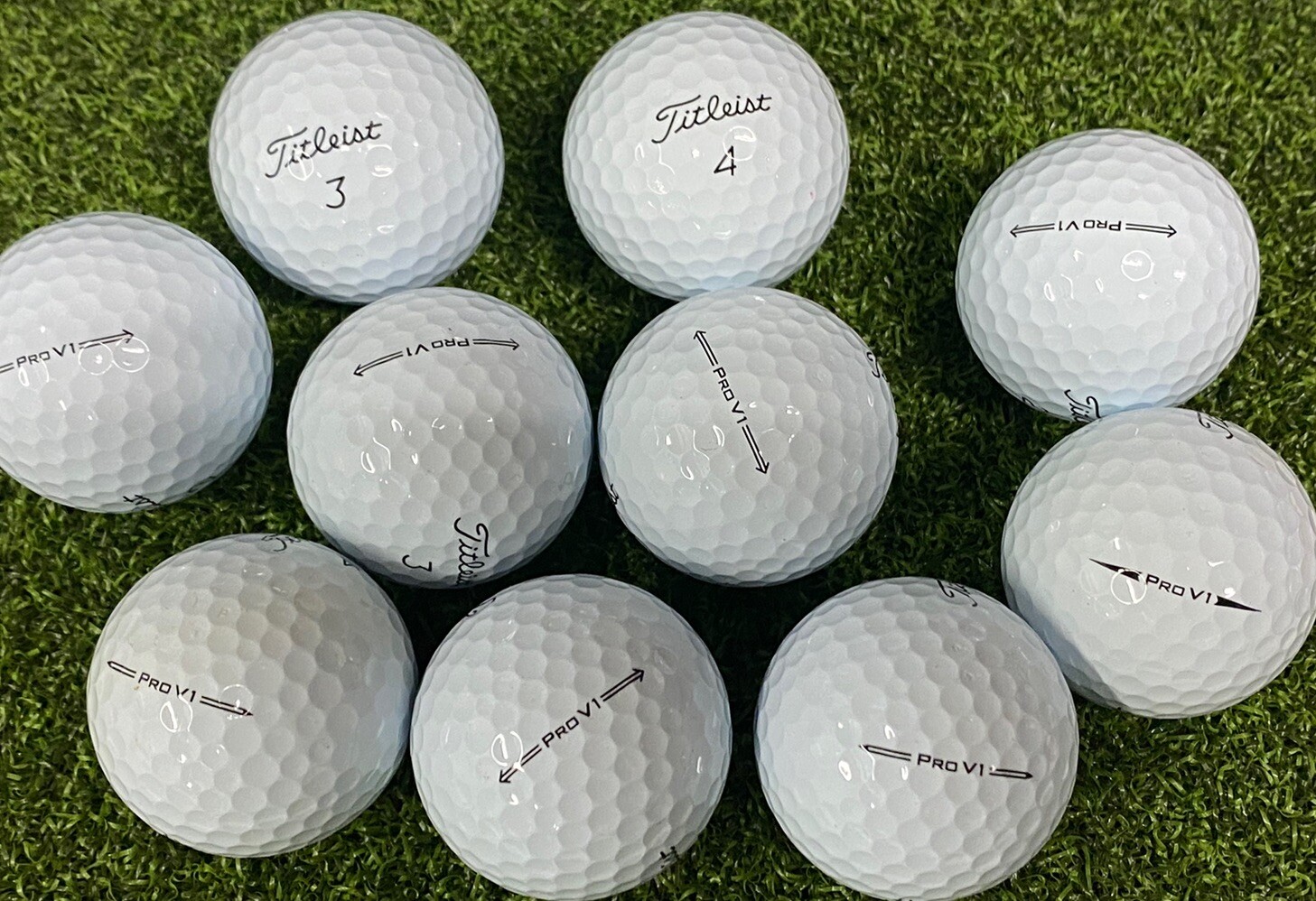 50 Titleist Pro V1 AAAAA Mint Used Golf Balls 5A