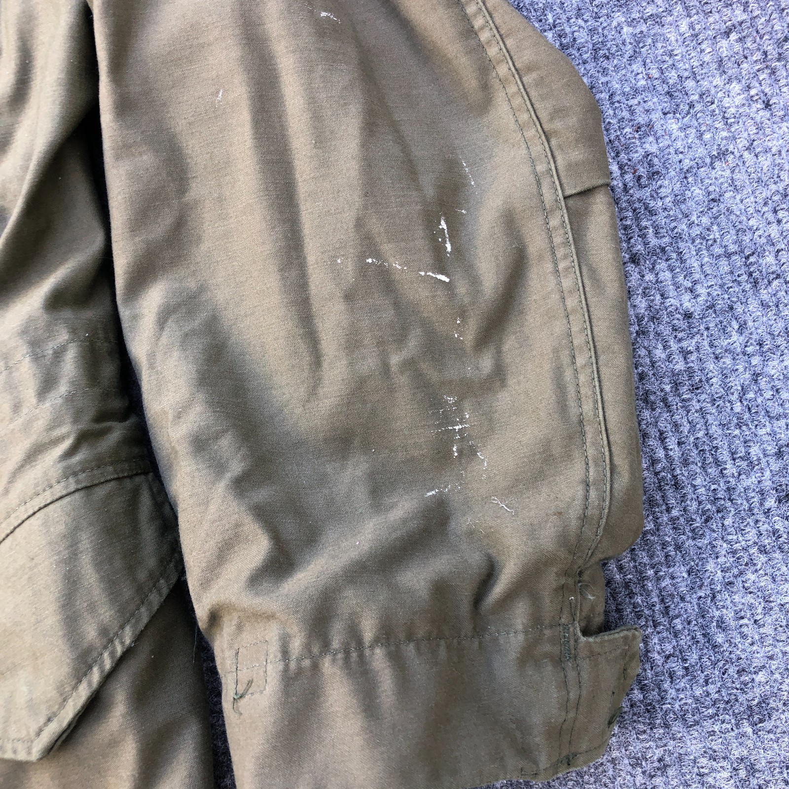 US Military Jacket Men Medium Regular OG 107 Field Coat Cold Weather Paint